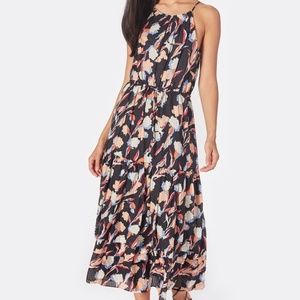 NEW HUSTON DRESS long dress cotton/silk